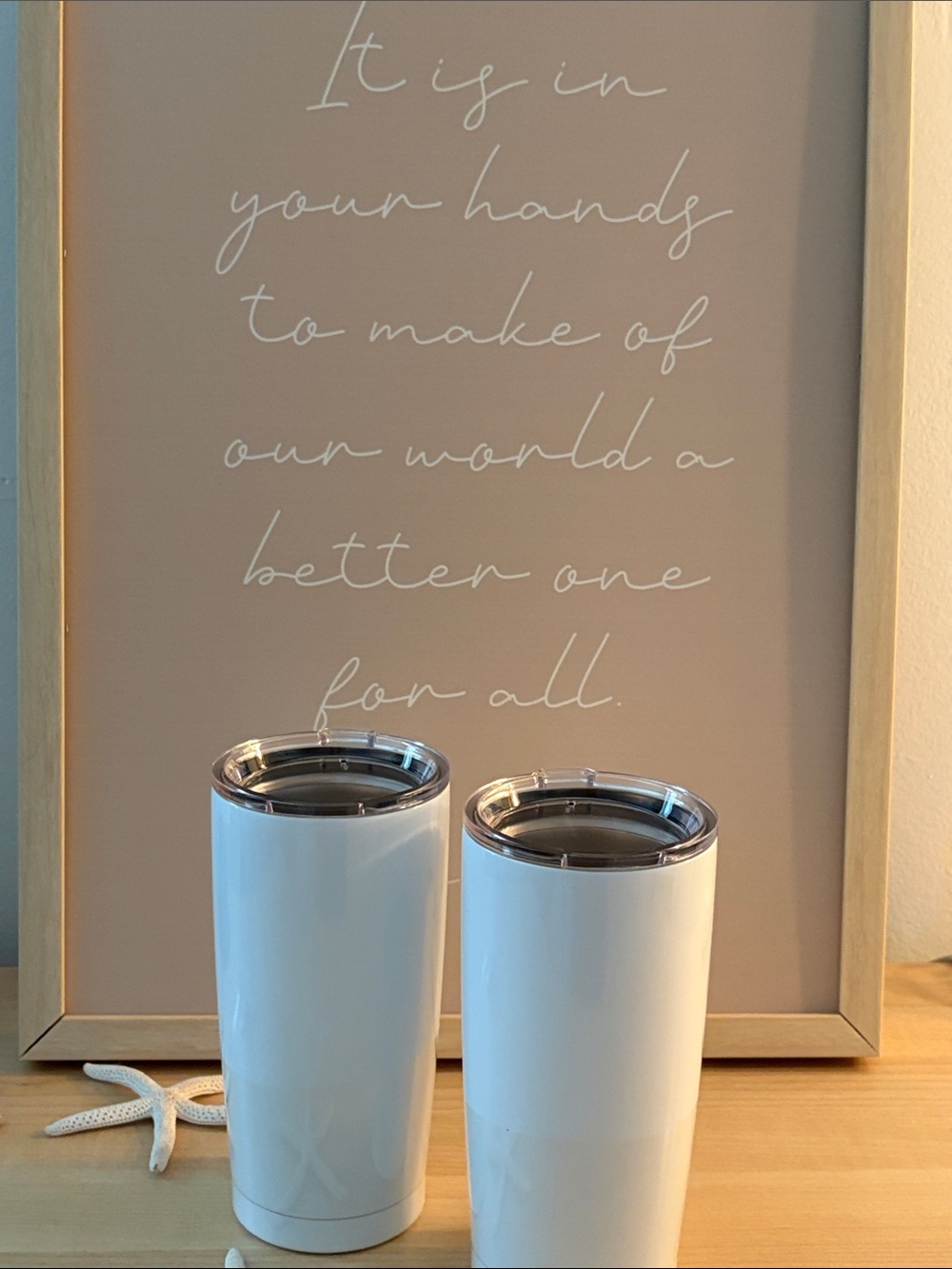 (2) New! Tumblers Stainless Steel